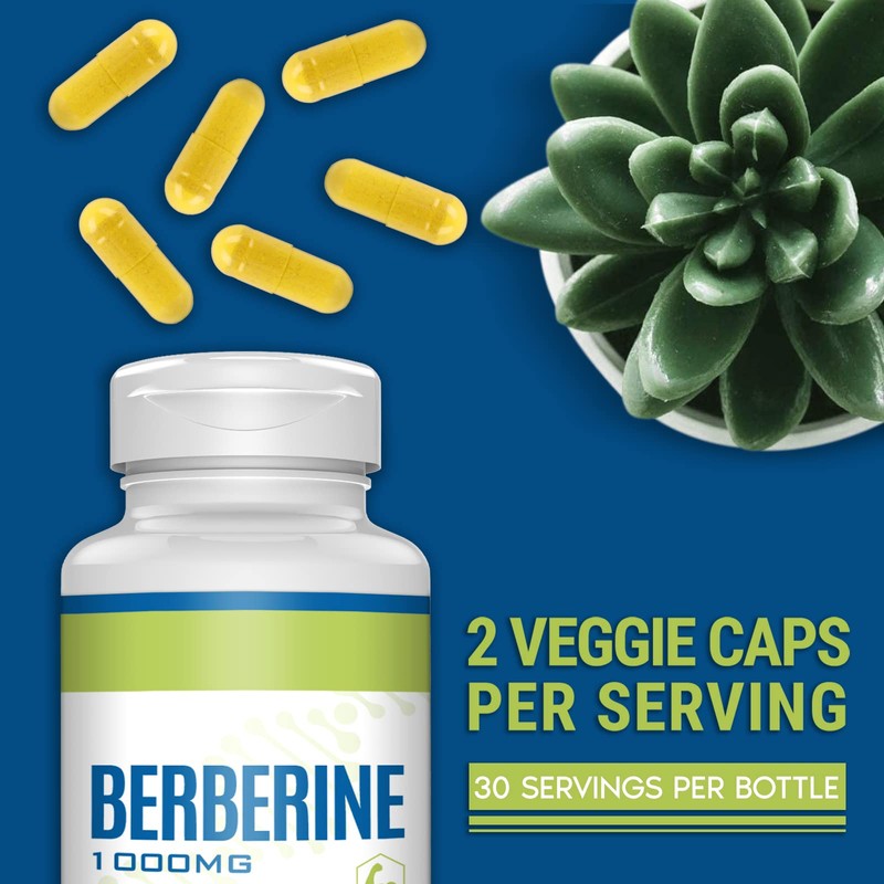 Herbal Supplements 1000mg, 60 HCL Vegan Capsules, High Absorption Herbal