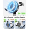 2-in-1 Magnetic&Clip-on Neck Phone Holder,59" Extended Chest Strap
