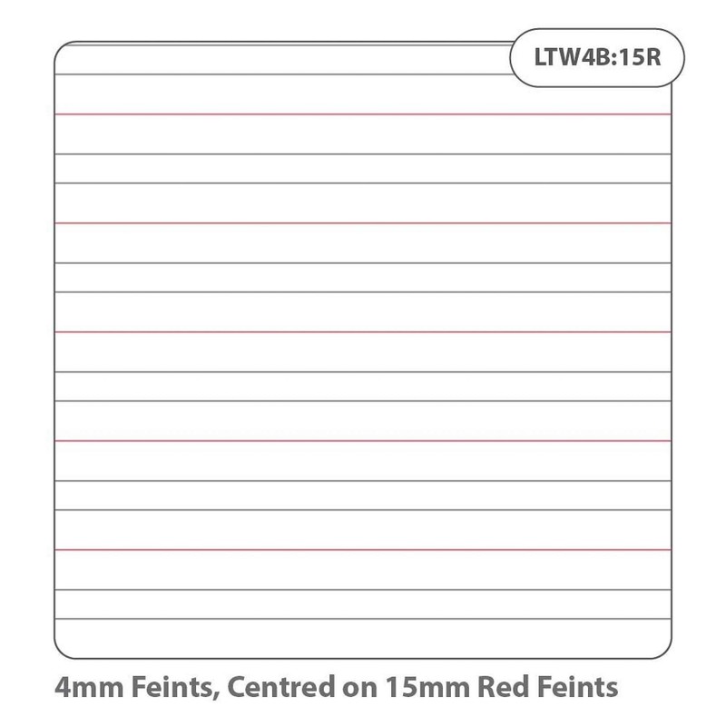 Rhino A4 Handwriting Practice Books, 40 Page / 4mm Feints
