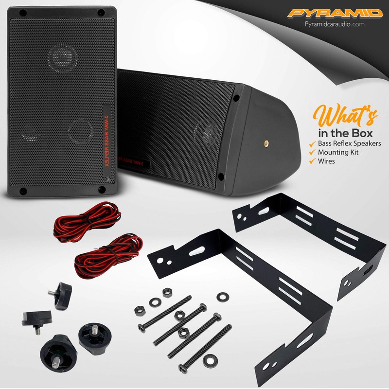 Pyramid 2060 300-Watt 3-Way Mini Box Speaker System