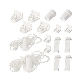 KGDUYC Set of 2 Replacement Parts Roller Blind Klemmfix Roller Blind Klemmfix Replacement Parts for Double Roller Blind, Blackout Roller Blind etc. (17 mm / No Drilling / PVC)