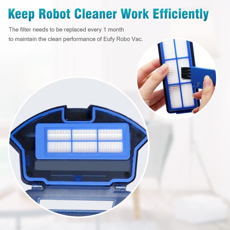ARyee 12PCS Replacement Accessories for Eufy RoboVac 11S Max，RoboVac 15C