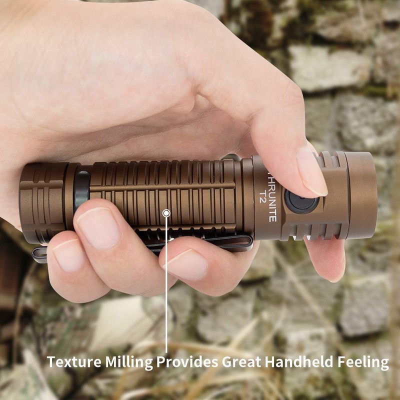 ThruNite T2 Rechargeable Flashlight 3757 High Lumens USB Type-C Fast