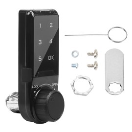 Code Security Lock Touch,VDHU Electronic Cabinet Deadbolt Lock,Digital Keypad Password Keyless Entry Key Access for Doors Coded Locker for Furniture,Hotel, Company, Factory (L=20)