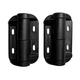 Cornerstone Black Adjustable Hinges For Aluminum Fencing | With Alignment Legs | CH102V-SD-BK