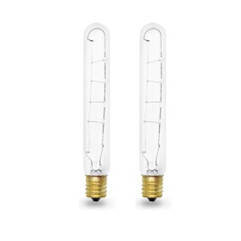 40W T6.5 Tubular Filament Bulb for Subzero Fridge Light Bulb 500 Series by Technical Precision - for 501F 501R 550 532 542 561 590 - Clear Finish Appliance Bulb Intermediate E17 Base - 120V - 2 Pack
