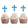 Darling Souvenir, Christening Baptism Cupcake Toppers, Dessert Decorations - Pack