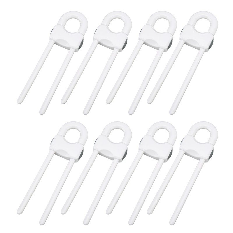 12PCS U Shaped Child Locks Safety Cabinet Childproof Latches for