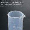 KOMUNJ 1 Piece Transparent Blue Line Measuring Graduated Cylinder Science