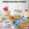 ZHENTAO 40Pcs End of School Pool Party Plates and Napkins,