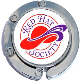 NewCharms Red Hat Society Photo Purse Hanger and Pouch