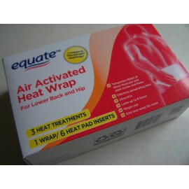 EQUATE Air Activated Heat Wraps Lower Back and Hip