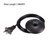 uxcell Inline Latching Foot Pedal Push Button Switch, Round Lamp