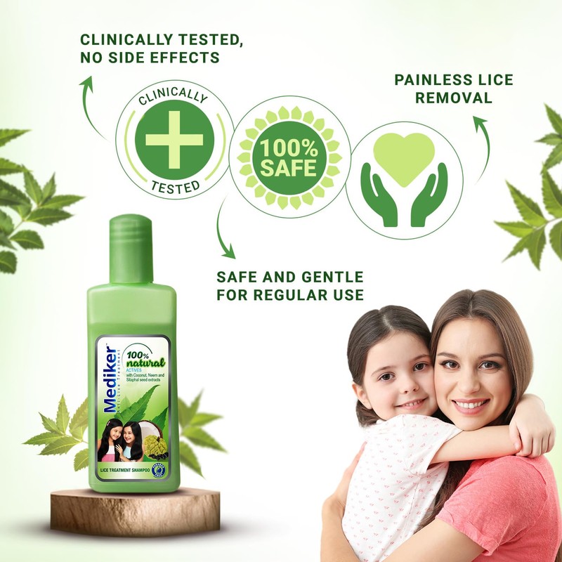 Mediker Shampoo with Neem & Coconut | Safe for Children