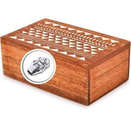 Duckbilled Hasp Latch Chest Latch Toggle Hasp Latches with Screws for Jewelry Box Ordinary Box Wooden Case Furniture Decoration Satin Nickel Finish 6 Pack