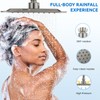 Ryamen 8" Dual Shower Head Combo, High Pressure Rainfall Shower