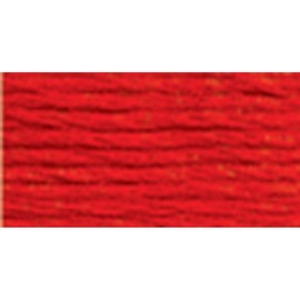 DMC 117-606 Six Stranded Cotton Embroidery Floss, Bright Orange Red, 8.7-Yard
