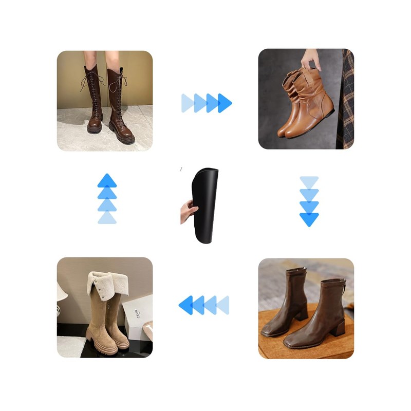 Hungpure 10 Pack (5 Pairs) Boot Shapers Reusable Plastic Thigh