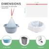 Commode Liners 120PCS Bedside Commode Liners Disposable-Portable Toilet Bags for