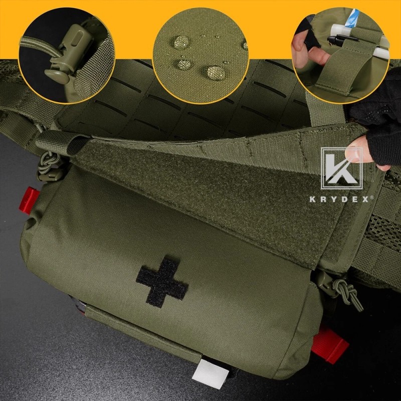 KRYDEX Tactical Roll Up IFAK Drop Pouch Medical EMT First