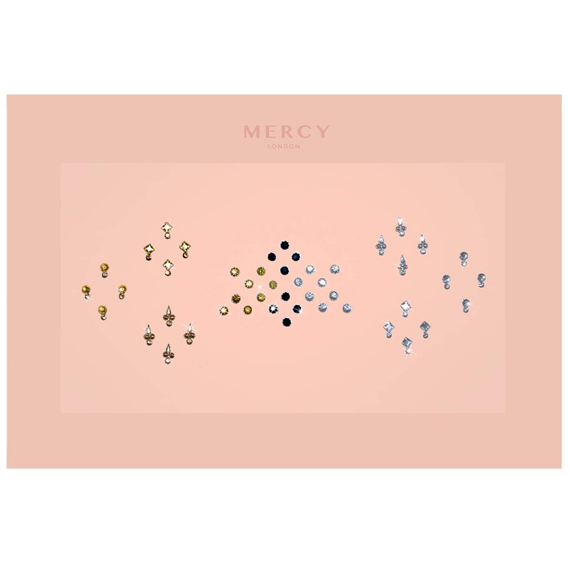 Deepika Mini Bindis ✮ Crystal Indian Bindi Face Jewels Gold