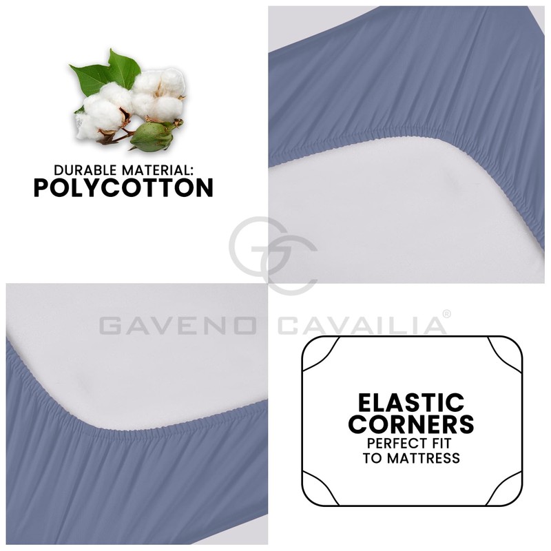GC GAVENO CAVAILIA Easy Care Percale Extra Deep Fitted, Luxury