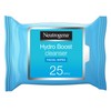 Neutrogena Hydro Boost Cleansing Facial Wipes, Blue, 25 Count, (Pack