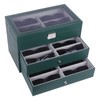AUTOARK Leather 18 Piece Eyeglasses Storage and Sunglass Glasses Display