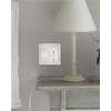 ZILLSEA 2-Pack Combination Toggle/Duplex Wall Plate, Wall Outlet Covers for