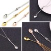 Mini Crown Spoon Necklace Pendant Charm for Filling Vials with