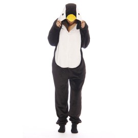 6262-S Just Love Adult Onesie / Onesies / Pajamas,Black Penguin