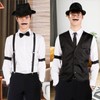 Moiuguli 20s Costume Men's Vest with Accessories, Mafia Costume Men,