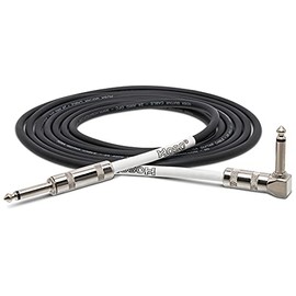 Hosa GTR-205R Straight to Right Angle Guitar Cable, 5 Feet Black