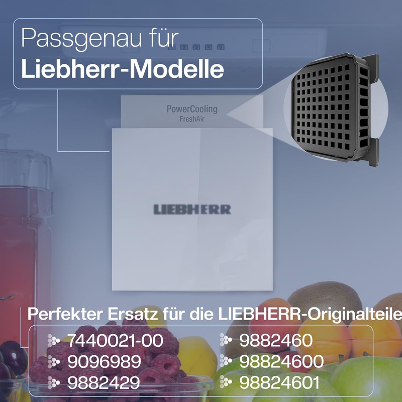 Filter for Liebherr Fresh Air Fridge - Replaces 7440021-00 [9096989,