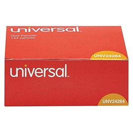 Universal #2 HB Golf Pencil, Yellow, 14 - pkg. of 144