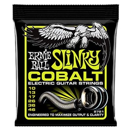 Ernie Ball 2721 Cobalt Regular Slinky Electric Guitar Strings Set (10-46)