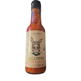 O BROTHERS Organic Jalapeno Pepper Sauce, 5 OZ