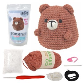 KNITTY CRITTERS - Pouch Pals Crochet Kit - Billy The Bear