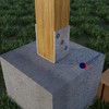 GeZu Impex® U-Post Support 101 mm U-Shape with Stone Pin