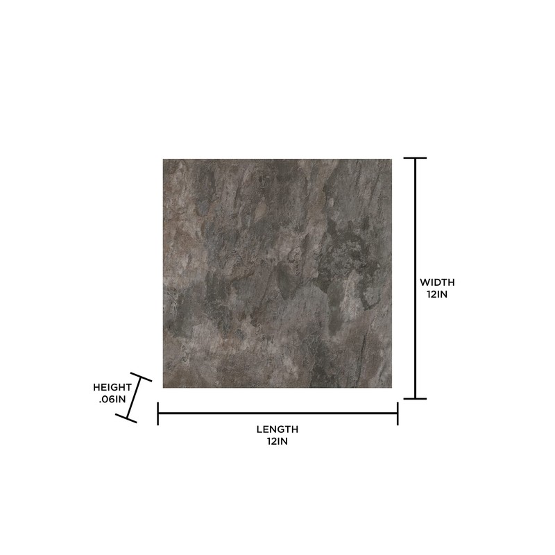 FloorPops FP3330 Brownstone Peel & Stick Peel and Stick Floor