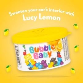 BUBBLEBABY Organic Tub Long Lasting Lemon Car Air Freshener & Odour Eliminator (Pack of 6)