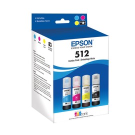 Epson T512 EcoTank Black and Colour Combo Pack Auto-Stop Ink Bottle (ET-7700, ET-7750)