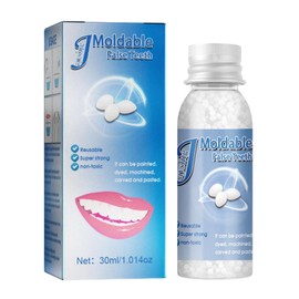 Moldable False Teeth,Temporary Tooth Filling Kit,Teeth Filling Replacement,Instant Tooth Filling Repair Kit,Thermal Forming False Teeth,Dental Repair Tools,Tooth Filler,DIY Fake Teeth Repair Beads