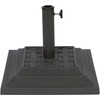 Trademark Innovations Decorative Resin Square Umbrella Base (Gray)