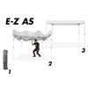 E-Z UP Patriot ONE-UP Technology Shelter, 10' x 10', White
