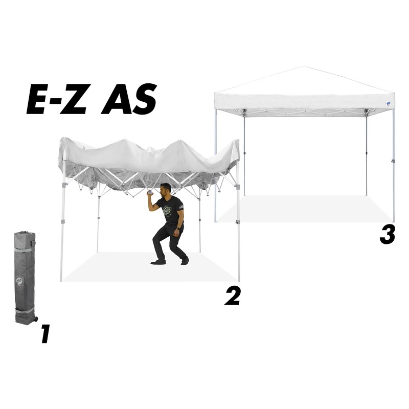 E-Z UP Patriot ONE-UP Technology Shelter, 10' x 10', White