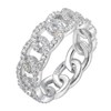 Sumeror S925 Sterling Silver Cubic Zirconia Band Rings for Women