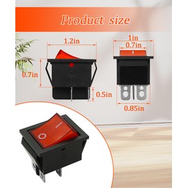 5607-0020-01 Air Compressor Switch Compatible with Kobalt 8 Gal Tank Air Compressor,15A/30A 250V 4-pin 2-Position