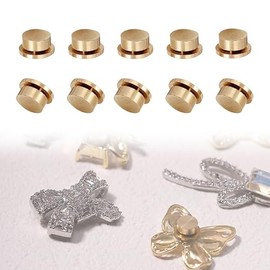 QuickYen Nail Parts Spinner 20 Pcs Rotating Pedestal Nail Parts 3D Nail Art Rotary Bearing for Women Girls DIY Craft Jewelry Accessories (10pcs (5*7*2.5))