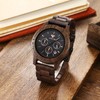 VICVS Men's Wooden Watch, 100% Natural Wood Watch, Japanese Quartz